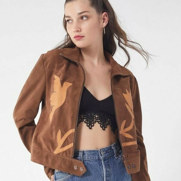 Urban Outfitters Jackets & Blazers - UO Birds Of A Feather Suede Leather Jacket